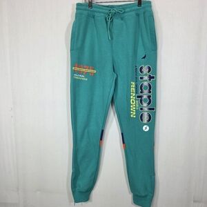 NWT Staple Pigeon "Global Takeover" Joggers Green Small